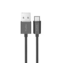 Kabel Puro TPE 12W USB-A - microUSB 1m - czarny