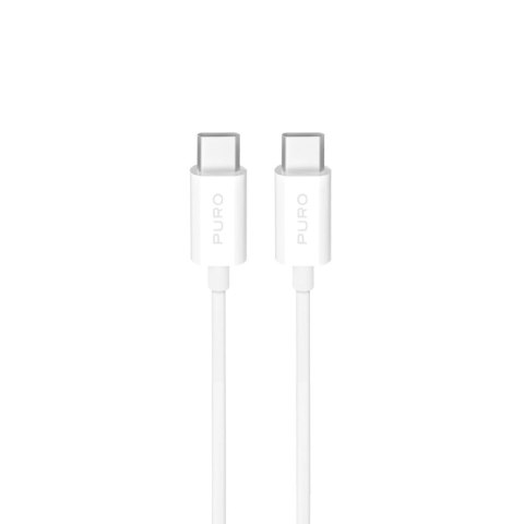 Kabel Puro TPE 25W USB-C - USB-C 3m - biały
