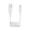 Kabel spiralny Puro 12W USB-A - Lightning 1m - biały