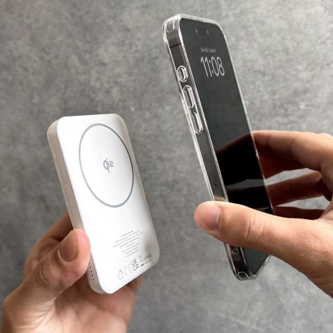 Powerbank Puro Mag Plus 5000mAh 20W Qi2 kompatybilny z MagSafe 1x USB-C Power Delivery - biały