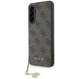 Etui Guess 4G Charms Collection do Samsung Galaxy A36 brązowy