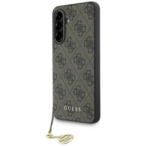 Etui Guess 4G Charms Collection do Samsung Galaxy A36 brązowy