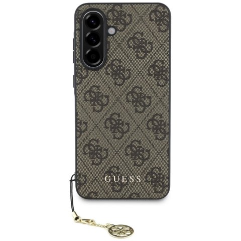 Etui Guess 4G Charms Collection do Samsung Galaxy A36 brązowy