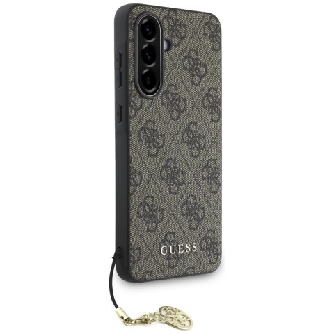 Etui Guess 4G Charms Collection do Samsung Galaxy A36 brązowy