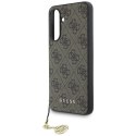 Etui Guess 4G Charms Collection do Samsung Galaxy A36 brązowy