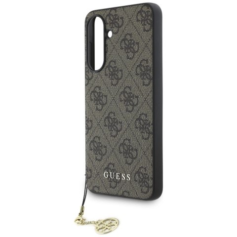 Etui Guess 4G Charms Collection do Samsung Galaxy A36 brązowy