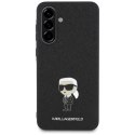 Etui Karl Lagerfeld Fixed Glitter Ikonik Logo Metal Pin na Samsung Galaxy A36 - czarne