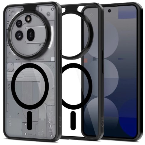 Etui Tech-Protect MagMat MagSafe na Nothing Phone 3A Pro - przezroczysto-czarne