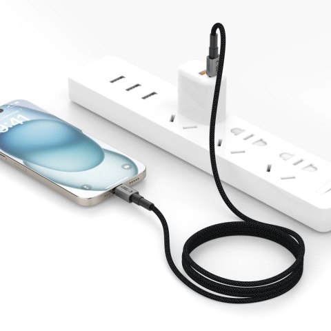 Kabel Tech-Protect Ultraboost DNA USB-C / Lightning PD27W/3A 25 cm - szary