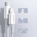 Kabel Ugreen US171 Lightning - USB-C MFi PD 20W 3A 480Mb/s 0,5m - biały