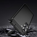 Etui Carbon Case elastyczne silikonowe na Xiaomi 15 Ultra - czarne