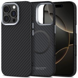 Etui Tech-Protect Ion Carbon MagSafe na iPhone 16 Pro - czarno-szare