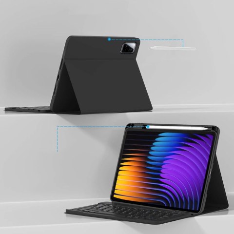 Etui Tech-Protect SC Pen + Keyboard na Xiaomi Pad 7 / 7 Pro - czarne