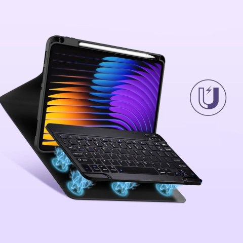 Etui Tech-Protect SC Pen + Keyboard na Xiaomi Pad 7 / 7 Pro - czarne
