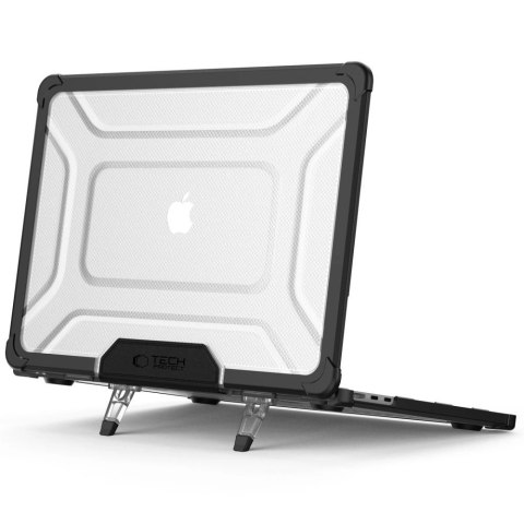 Etui Tech-Protect SmartShell Pro na MacBook Air 13" 2023-2025 M2 / M3 / M4 - przezroczysto-czarne