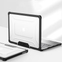 Etui Tech-Protect SmartShell Pro na MacBook Air 13" 2023-2025 M2 / M3 / M4 - przezroczysto-czarne