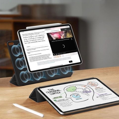 Etui Tech-Protect Smartcase Magnetic na iPad Air 13" 2024 / 2025 - czarne