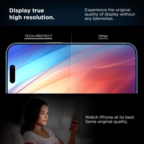 Szkło hartowane Tech-Protect Quick Set+ 2-pack na iPhone 16 Pro