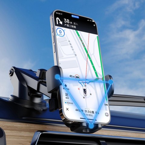 Uchwyt na smartfona Dudao F2N na kratkę nawiewu 360° - czarny