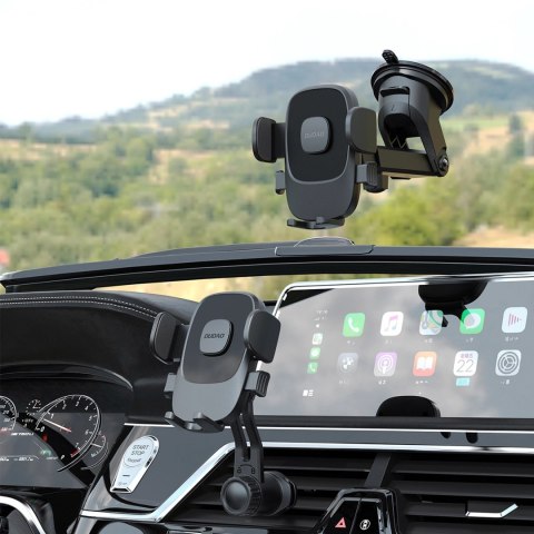 Uchwyt na smartfona Dudao F2N na kratkę nawiewu 360° - czarny