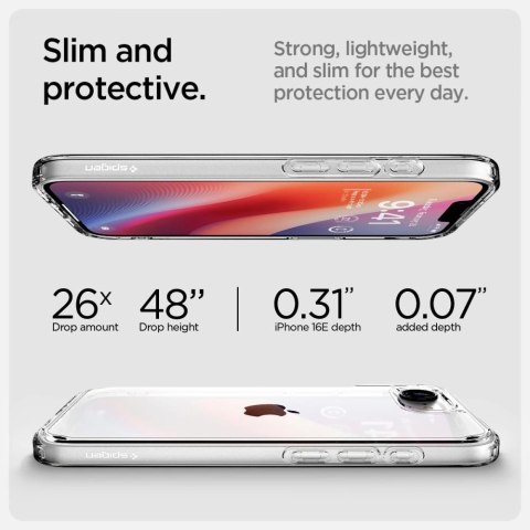 Etui Spigen Ultra Hybrid na iPhone 16e - przezroczyste