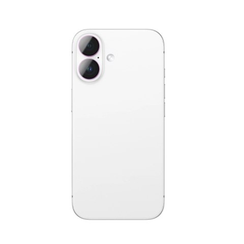 Szkło hartowane AMAZINGTHING AR Aluminium 2 Lens Glass z ramką na soczewki aparatu do iPhone 16 / 16 Plus - różowe