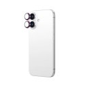 Szkło hartowane AMAZINGTHING AR Aluminium 2 Lens Glass z ramką na soczewki aparatu do iPhone 16 / 16 Plus - różowe