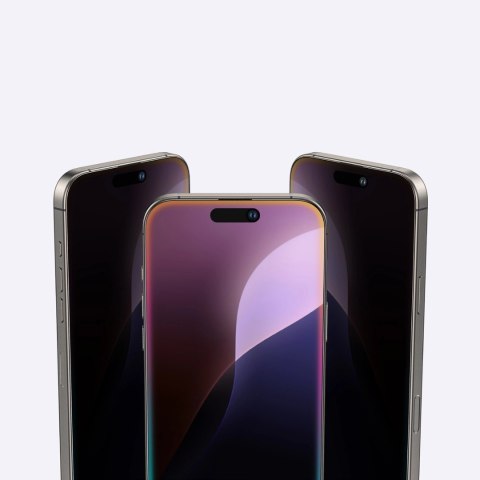 Szkło hartowane AMAZINGTHING Titan Privacy Glass prywatyzujące do iPhone 16 Pro Max