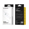 Wozinsky ładowarka GaN 65W z portami USB-A 2xUSB-C z kablem USB-C 65W - biała