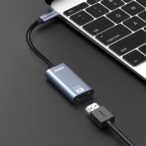 Adapter Wozinsky WACH-01 USB-C - HDMI 4K 60Hz - czarny