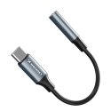 Adapter Wozinsky WACM-01 USB-C - mini jack 3,5mm - czarny