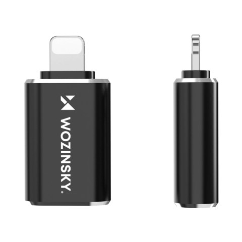 Adapter Wozinsky WALA-01 Lightning - USB-A OTG - czarny