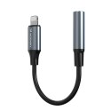Adapter Wozinsky WALJ-01 Lightning - mini jack 3,5mm - czarny
