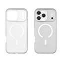 Etui Magnetic Abrasive na iPhone 17 Pro kompatybilne z MagSafe - matowe białe