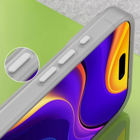 Etui Magnetic Abrasive na iPhone 17 Pro kompatybilne z MagSafe - matowe białe