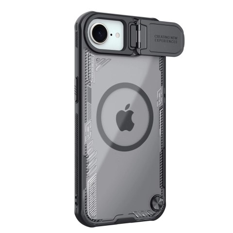 Etui Nillkin Iceblade Prop Magnetic z osłoną obiektywu i podstawką na iPhone 16e - czarne