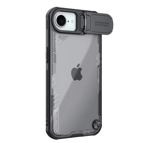 Etui Nillkin Iceblade Prop z osłoną obiektywu i podstawką na iPhone 16e - czarne