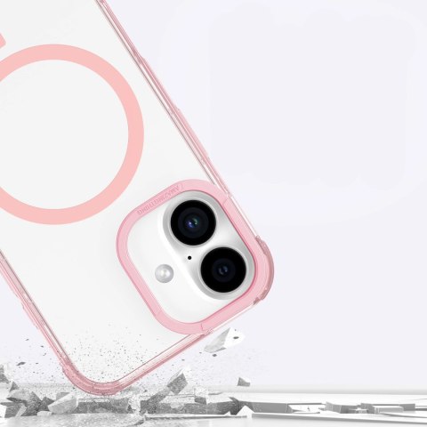 Etui silikonowe AMAZINGTHING Omni Mag Case do iPhone 16 Plus - ciemnoróżowe