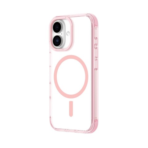 Etui silikonowe AMAZINGTHING Omni Mag Case do iPhone 16 - ciemnoróżowe