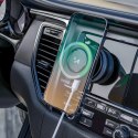 Uchwyt samochodowy Wozinsky WUSQ-01 z ładowarką Qi kompatybilny z MagSafe - czarny