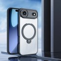 Etui Dux Ducis Aimo Mag z pierścieniem magnetycznym i podstawką na iPhone 17 Air - czarne