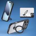 Etui Dux Ducis Aimo Mag z pierścieniem magnetycznym i podstawką na iPhone 17 Pro Max - czarne