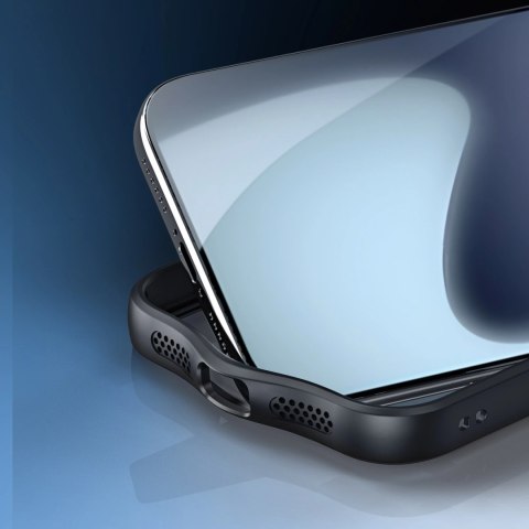 Etui Dux Ducis Aimo Mag z pierścieniem magnetycznym i podstawką na iPhone 17 Pro Max - czarne