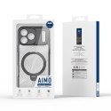 Etui Dux Ducis Aimo Mag z pierścieniem magnetycznym i podstawką na iPhone 17 Pro Max - czarne