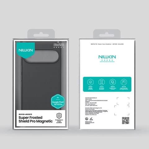 Etui Nillkin Super Frosted Shield Pro Magnetic na Google Pixel 10/10 Pro kompatybilne z MagSafe - czarne