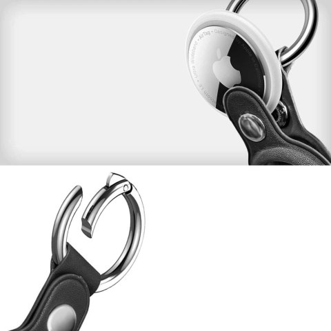 Etui Tech-Protect NaturalFit na Apple AirTag 1 / 2 - czarny
