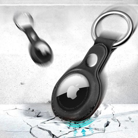 Etui Tech-Protect NaturalFit na Apple AirTag 1 / 2 - czarny