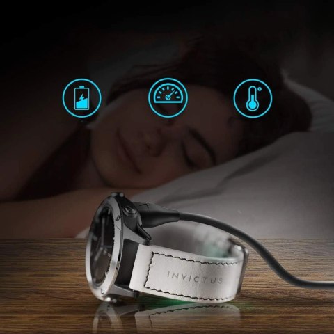 Kabel Tech-Protect MC04 UltraBoost USB-C do zegarka Garmin 1m - czarny