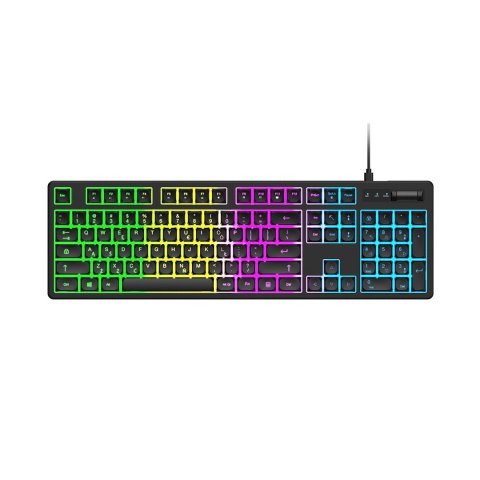 Klawiatura Wozinsky WKG-200 z rolką gamingowa membranowa RGB - czarna