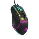 Mysz przewodowa Wozinsky WMGK-7200 gamingowa optyczna 7200 DPI - czarna